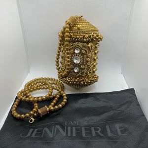 Cairo II Gold Artisan Clutch